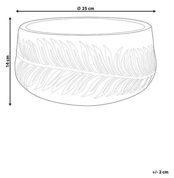 Virágcserép FTERO 25 cm Szürke