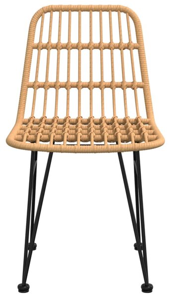 2 db polietilén rattan kerti szék 48 x 62 x 84 cm
