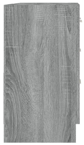 Szürke sonoma színű szerelt fa mosdószekrény 63 x 30 x 54 cm