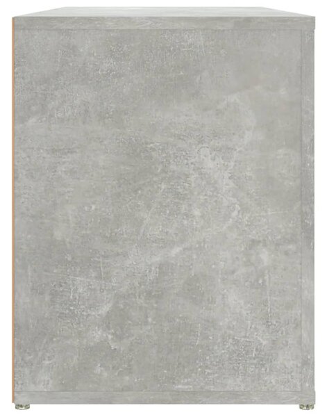 Betonszürke szerelt fa cipőtartó 100x35x45 cm