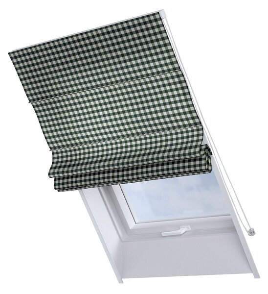Tetőablak roló Rimini termék színe zöld szövet mintás