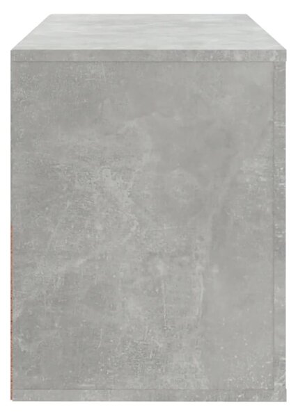 Betonszürke szerelt fa cipőszekrény 80x35x45 cm