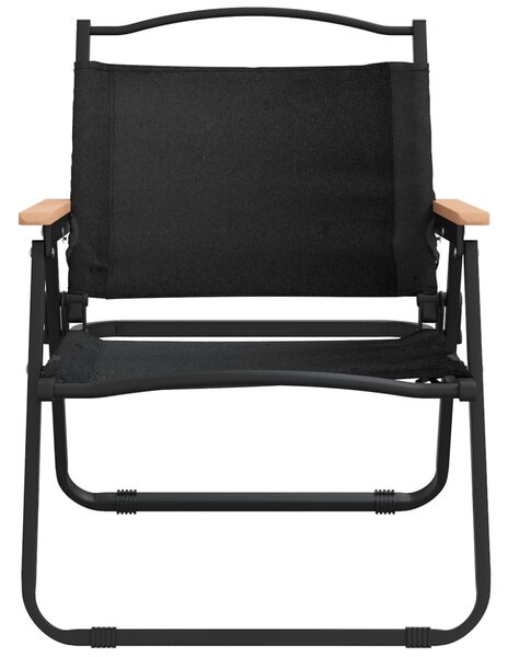 2 db fekete oxford szövet camping szék 54 x 43 x 59 cm