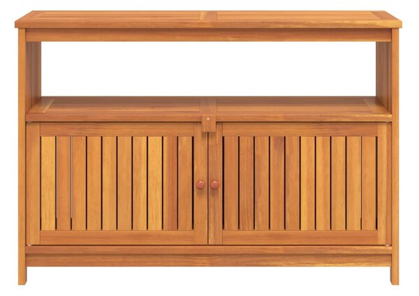 Tömör akácfa kerti tálalóasztal 110 x 35 x 75 cm