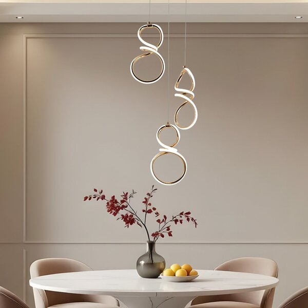 LED függőlámpa G073-3CPR Gold
