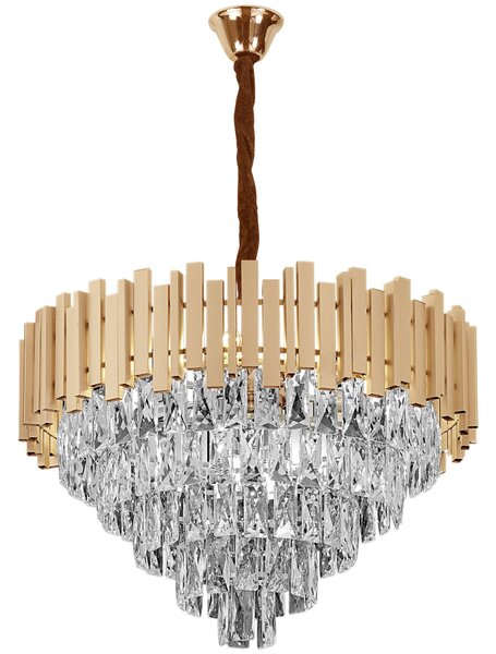 Mennyezeti függő lámpa G052-CP 60CM GOLD kristály arany