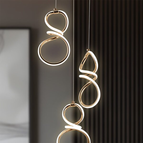 LED függőlámpa G073-3CPR Gold