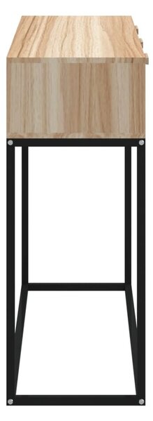 Szerelt fa és vas tálalóasztal 105x30x75 cm