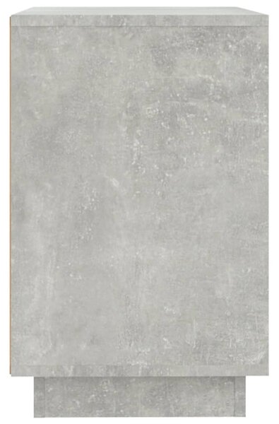 Betonszürke szerelt fa tálalószekrény 102 x 35 x 55 cm