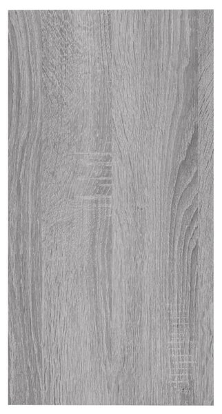 Szürke sonoma színű szerelt fa kisasztal 50 x 26 x 50 cm