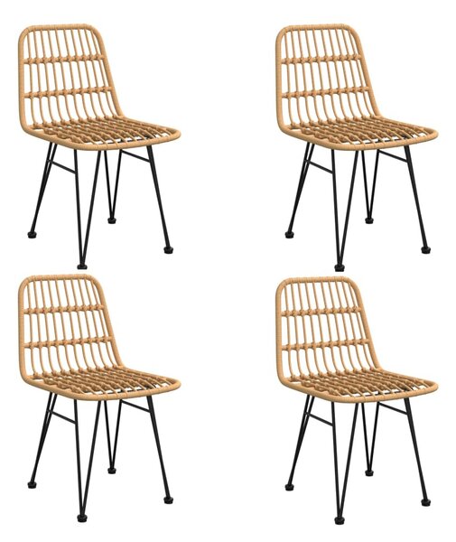 5 részes polyrattan kerti étkezőgarnitúra