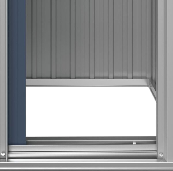 Antracitszürke horganyzott acél kerti fészer 126x97,5x177 cm