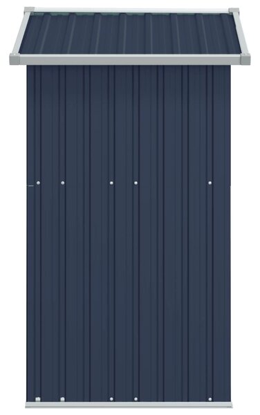 Antracitszürke horganyzott acél kerti fészer 126x97,5x177 cm