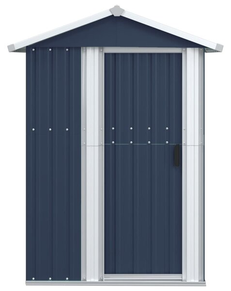 Antracitszürke horganyzott acél kerti fészer 126x97,5x177 cm