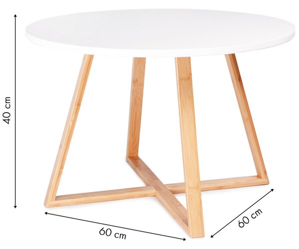 Skandináv dohányzóasztal 60 cm