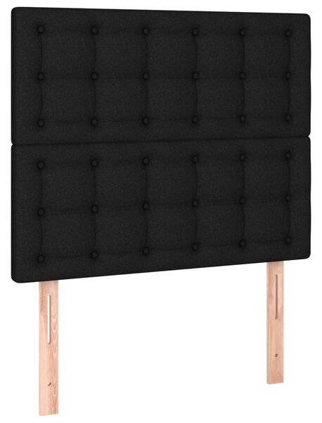 Sötéts szövet ágykeret fejtámlával 80 x 200 cm