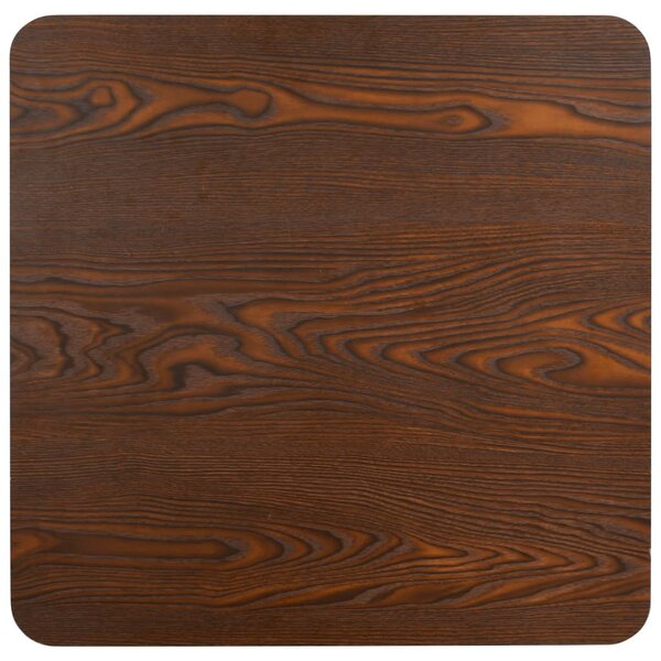 Sötétbarna MDF bisztróasztal 80 x 80 cm