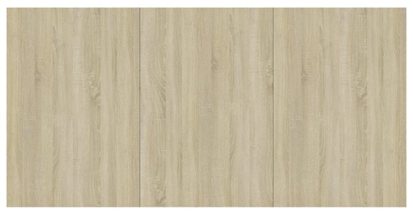 Sonoma tölgy színű szerelt fa étkezőasztal 180 x 90 x 76 cm