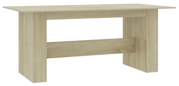Sonoma tölgy színű szerelt fa étkezőasztal 180 x 90 x 76 cm