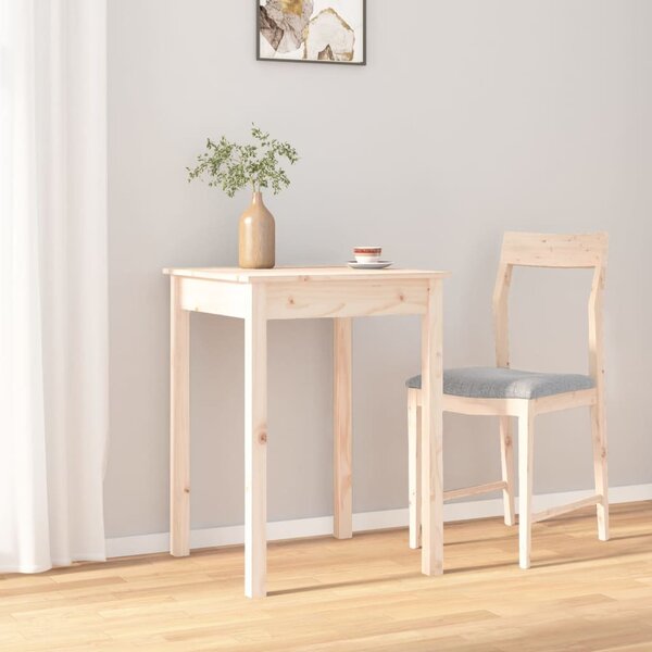 Tömör fenyőfa ebédlőasztal 55 x 55 x 75 cm