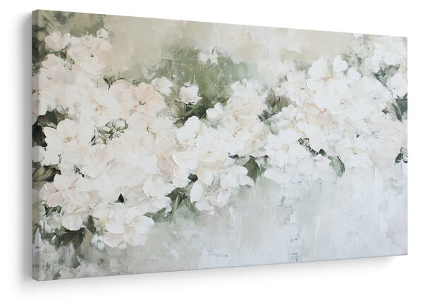 Kép - Fehér virág absztrakció (90x60 cm)