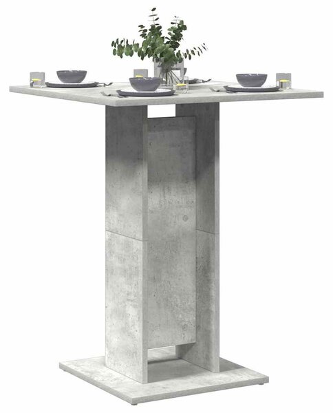 Betonszürke szerelt fa bisztróasztal 60 x 60 x 75 cm
