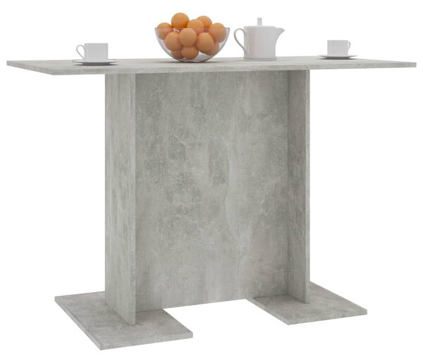 Betonszürke szerelt fa étkezőasztal 110 x 60 x 75 cm
