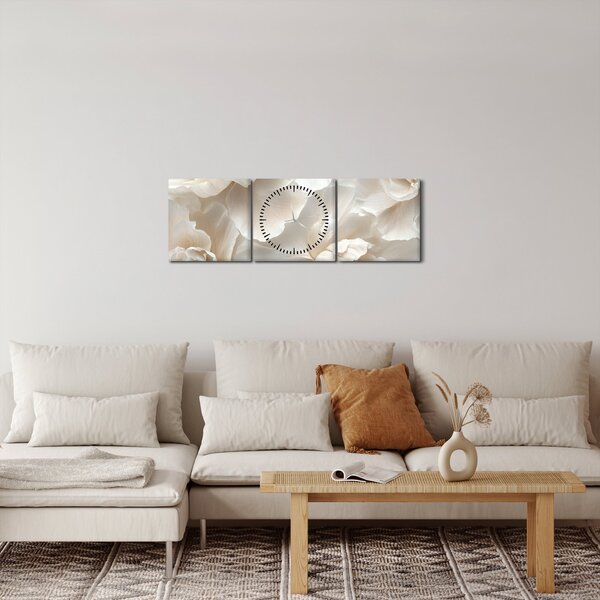Kép - Finom bazsarózsák (órával) (90x30 cm)