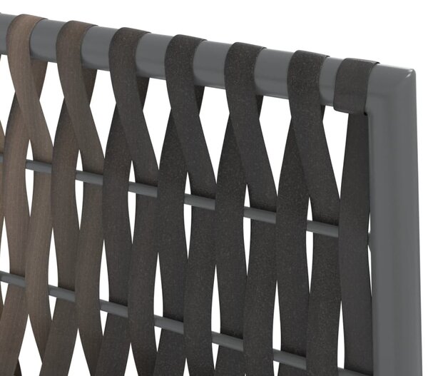 4 db barna polyrattan kerti szék párnával 54x61x83 cm