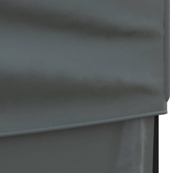 Antracitszürke összecsukható partisátor oldalfalakkal 3x6 m
