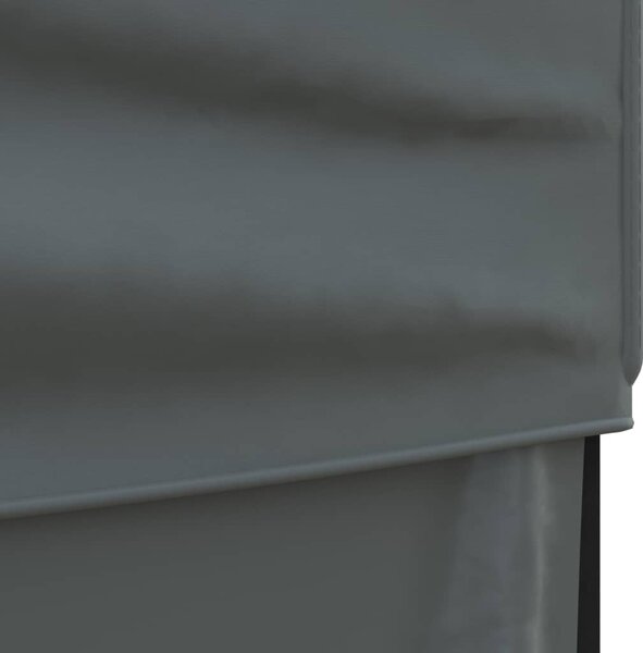 Antracitszürke összecsukható partisátor oldalfalakkal 3 x 6 m