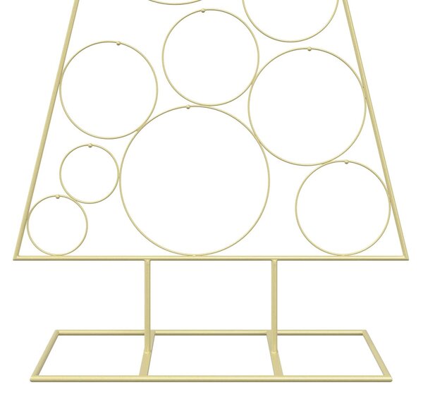 Fém karácsonyfa KUOPIO 150 cm Acél Arany