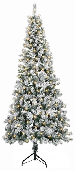 Műanyag Hajtogatós Karácsonyfa 180 cm 300 LED Meleg fehér