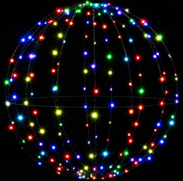 Karácsonyi csúcsdísz világítás 192 LED RGB Átmérő 60 x 63 cm