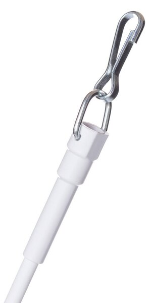 Fém függönyrud 125 cm fehér