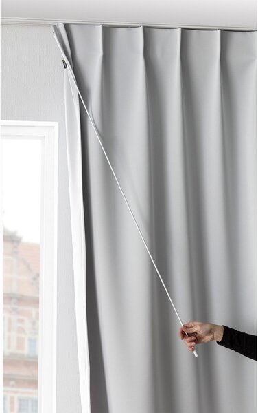 Fém függönyrud 125 cm fehér