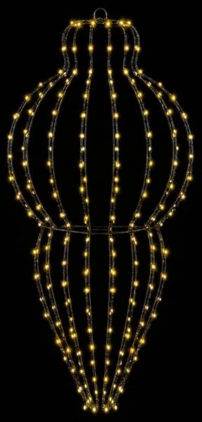 Karácsonyi csúcsdísz világítás 320 LED Meleg fehér
