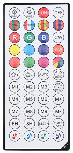 Karácsonyi csúcsdísz világítás 192 LED RGB Átmérő 60 x 63 cm