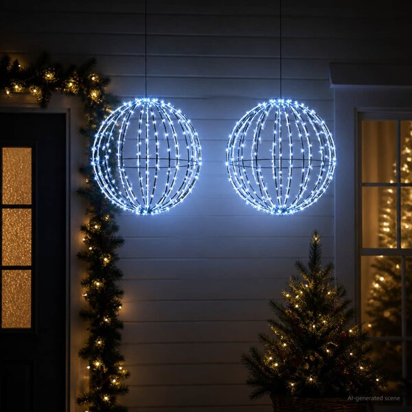 Karácsonyi csúcsdísz világítás 2 db 320 LED Kék