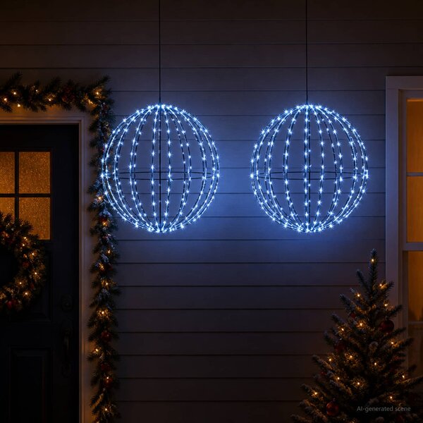 Karácsonyi csúcsdísz világítás 2 db 384 LED Kék