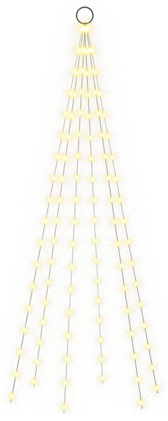 Karácsonyfa világítás rögzítőcövekkel és zászlórúddal 180 cm
