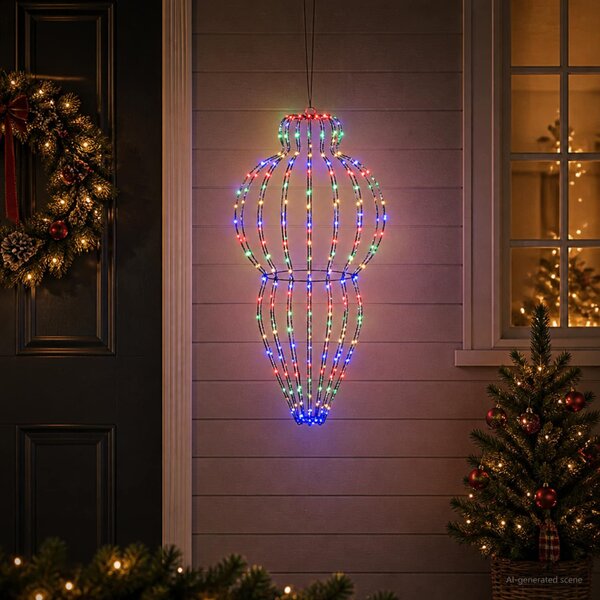 Karácsonyi csúcsdísz világítás 320 LED Többszínű