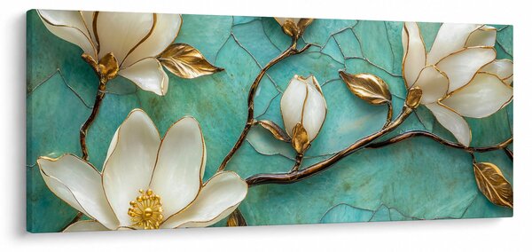 Kép - 3D magnóliák (120x50 cm)