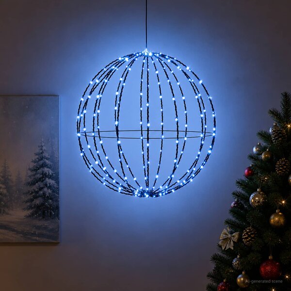 Karácsonyi csúcsdísz világítás 192 LED Kék Átmérő 60 x 63 cm