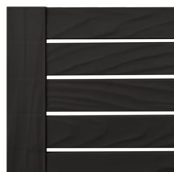 2 db fekete polipropilén napozóágy 155 x 58 x 83 cm