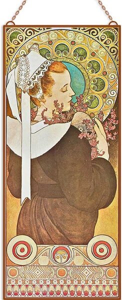Alphonse Mucha - Hanga a parti szikláról üvegkép, falikép
