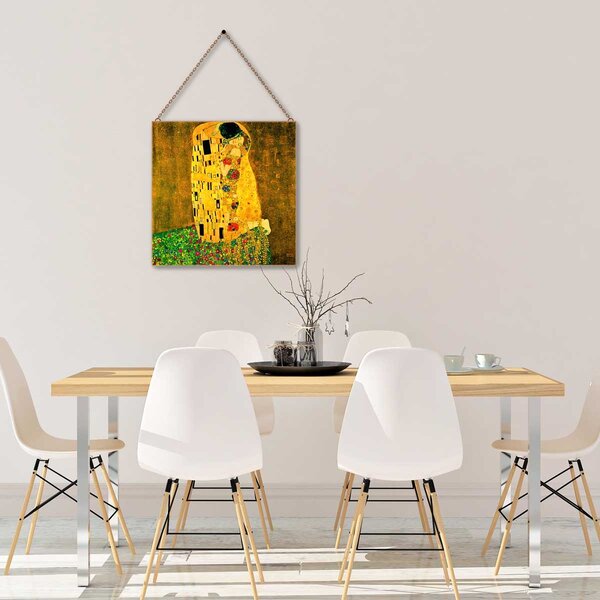 Gustav Klimt - A csók üvegkép, falikép