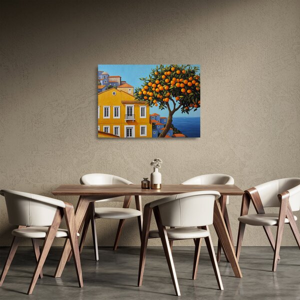 Üveg kép - Narancsfa (70x50 cm)