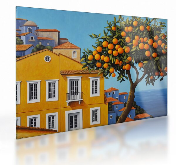 Üveg kép - Narancsfa (70x50 cm)