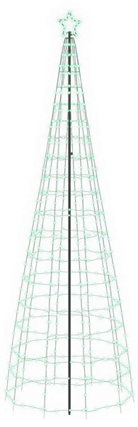 LED Karácsonyi Fenyő 300 cm 390 LED Többszínű Acél Fekete